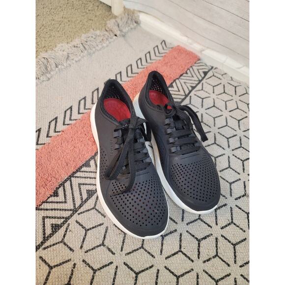 CROCS InMotion Pacer Sneakers in Black/Atmosphere, sz 8 - Picture 8 of 14